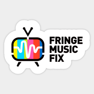 FRINGE MUSIC FIX Retro Logo Sticker